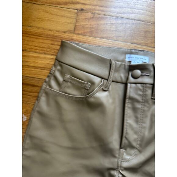 Good American “Better Than Leather” Good Boy Faux Leather Pants Sleek High-Rise - Picture 5 of 9